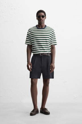JACQUARD STRIPED T-SHIRT - Image 1