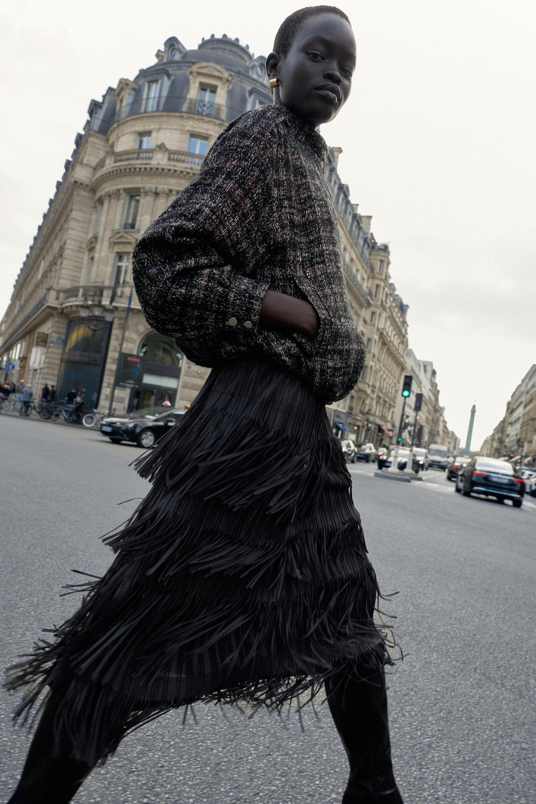 METALLIC TEXTURED BOMBER JACKET