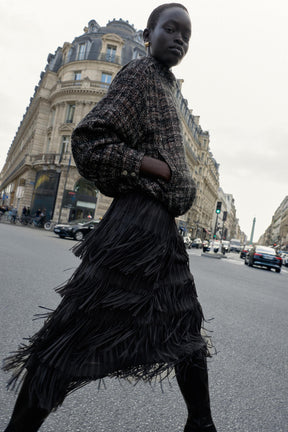 METALLIC TEXTURED BOMBER JACKET