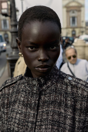 METALLIC TEXTURED BOMBER JACKET