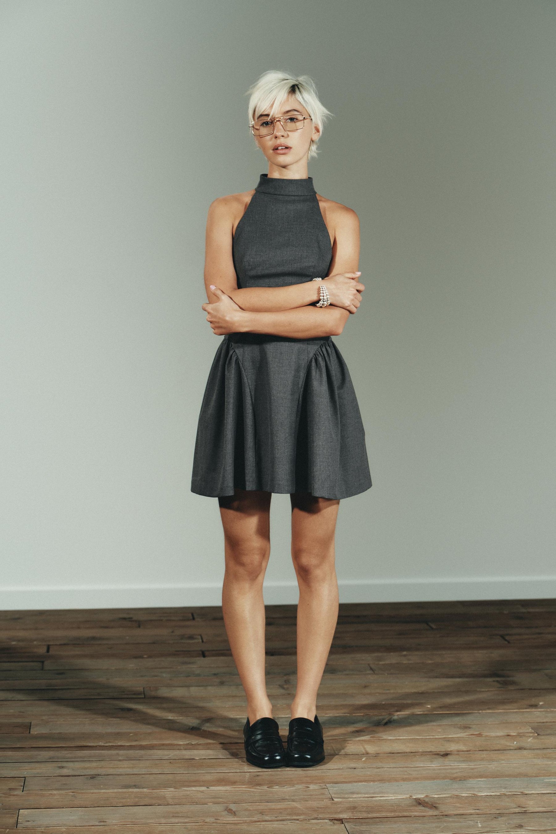 HALTER MINI DRESS - Image 1