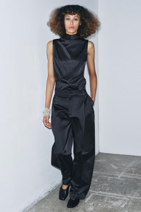 Satin Sleeveless Fashion Top