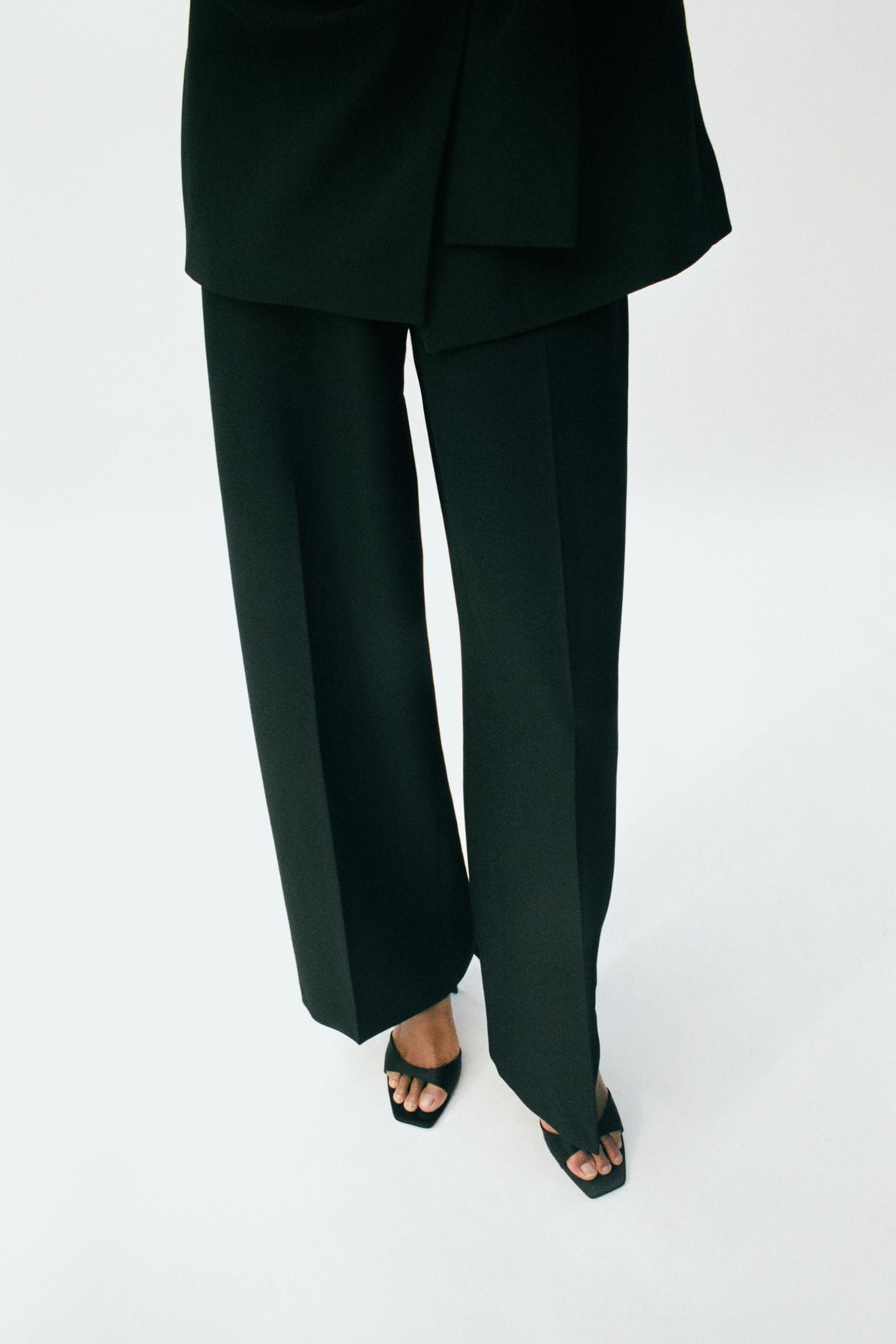 Straight-leg High-waist Trousers