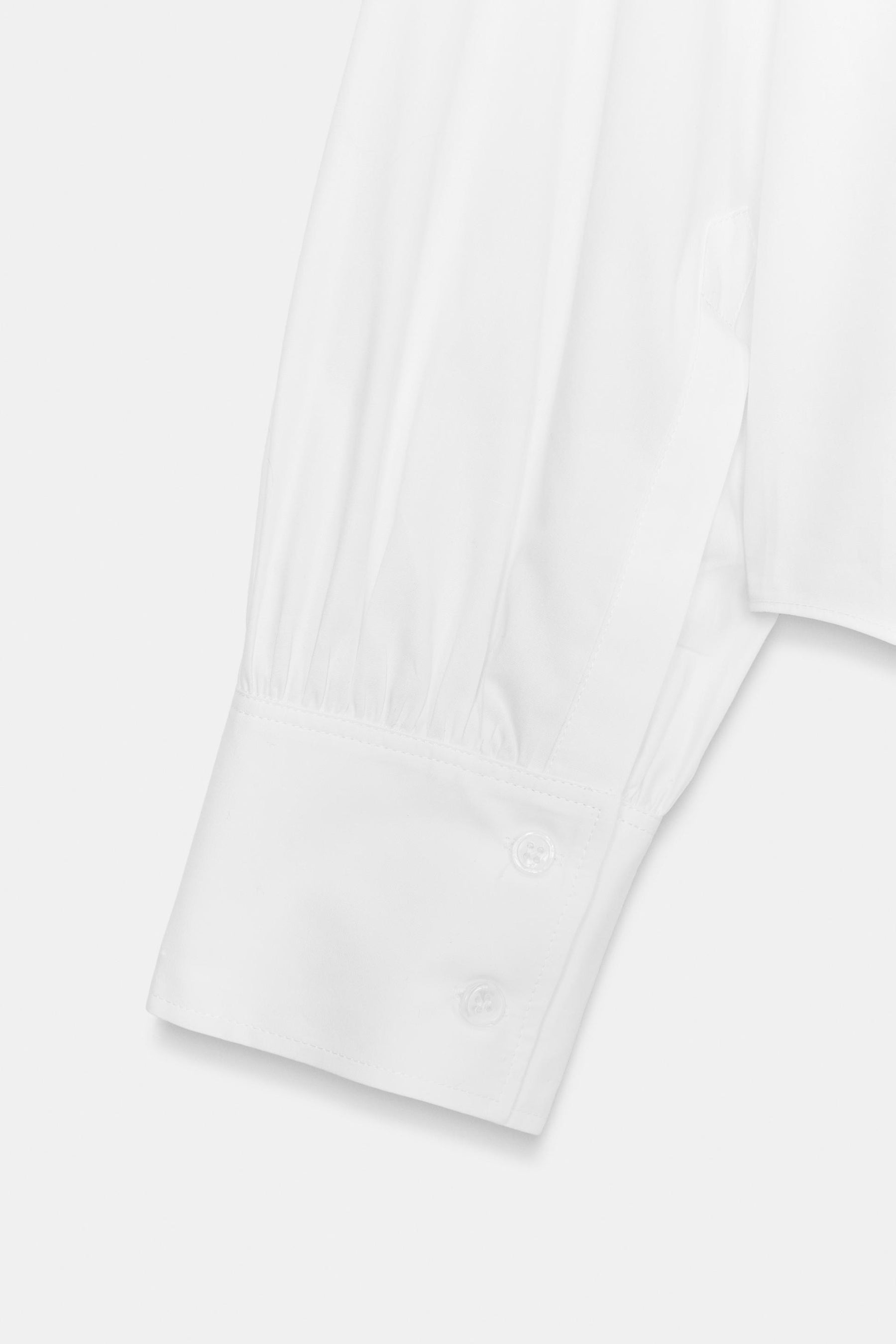 Pleated Poplin Shirt