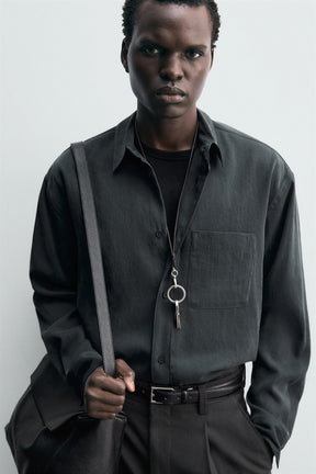 RELAXED FIT FLOWING SHIRT - Image 6