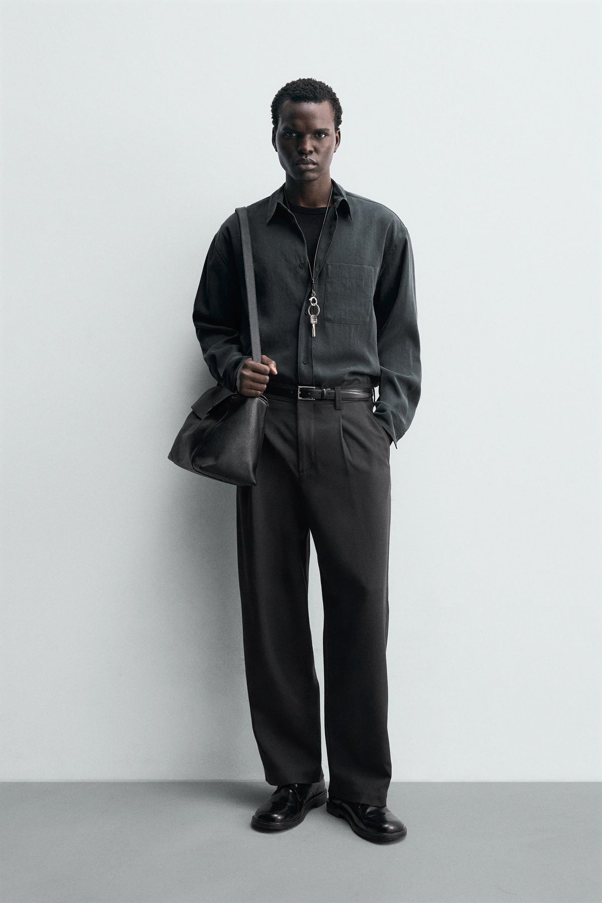 RELAXED FIT FLOWING SHIRT - Image 1