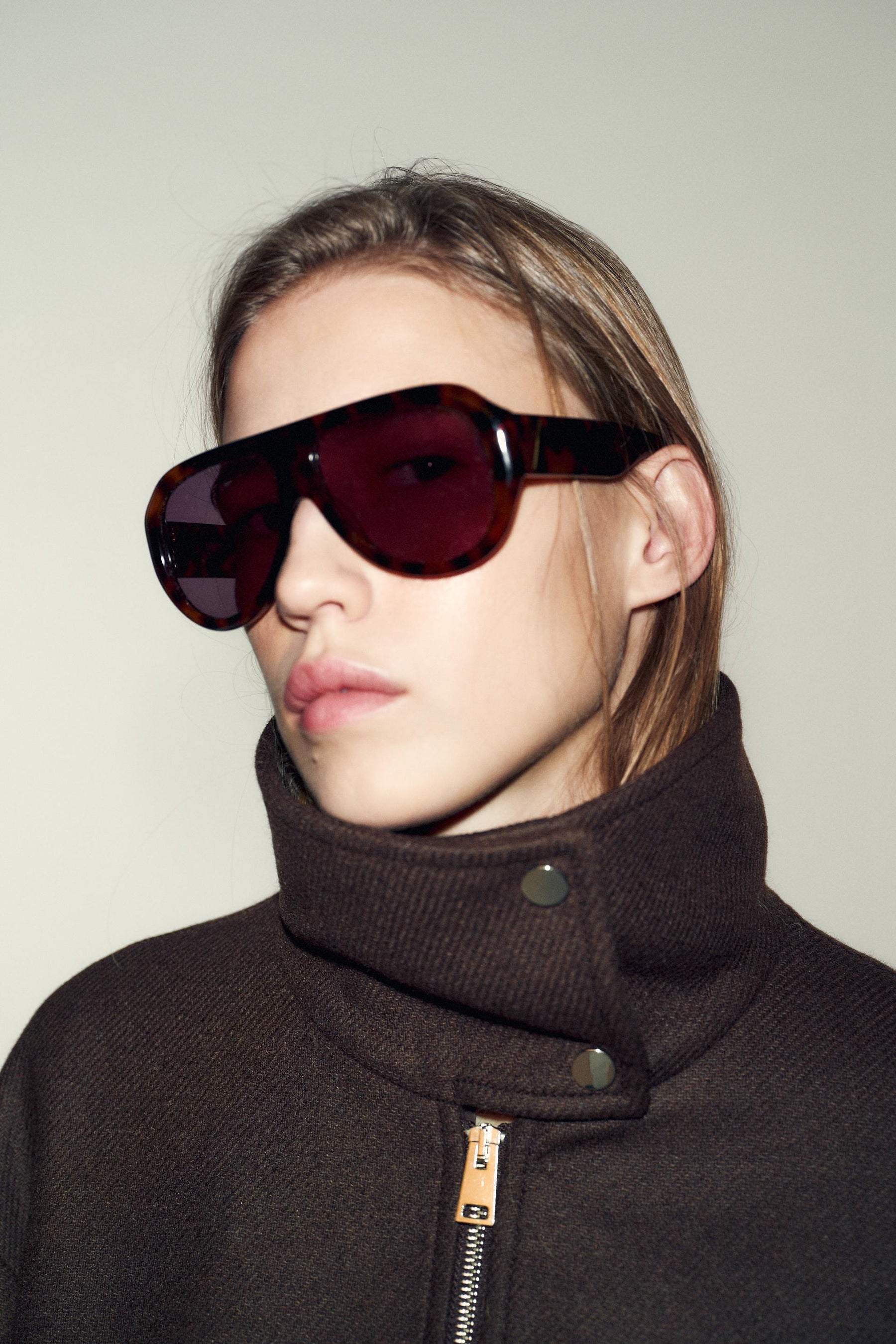 WOOL BLEND BOMBER JACKET