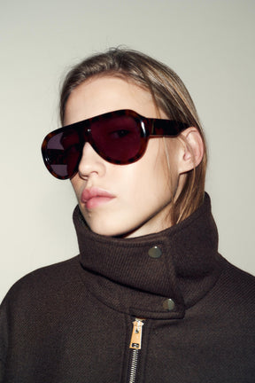 WOOL BLEND BOMBER JACKET