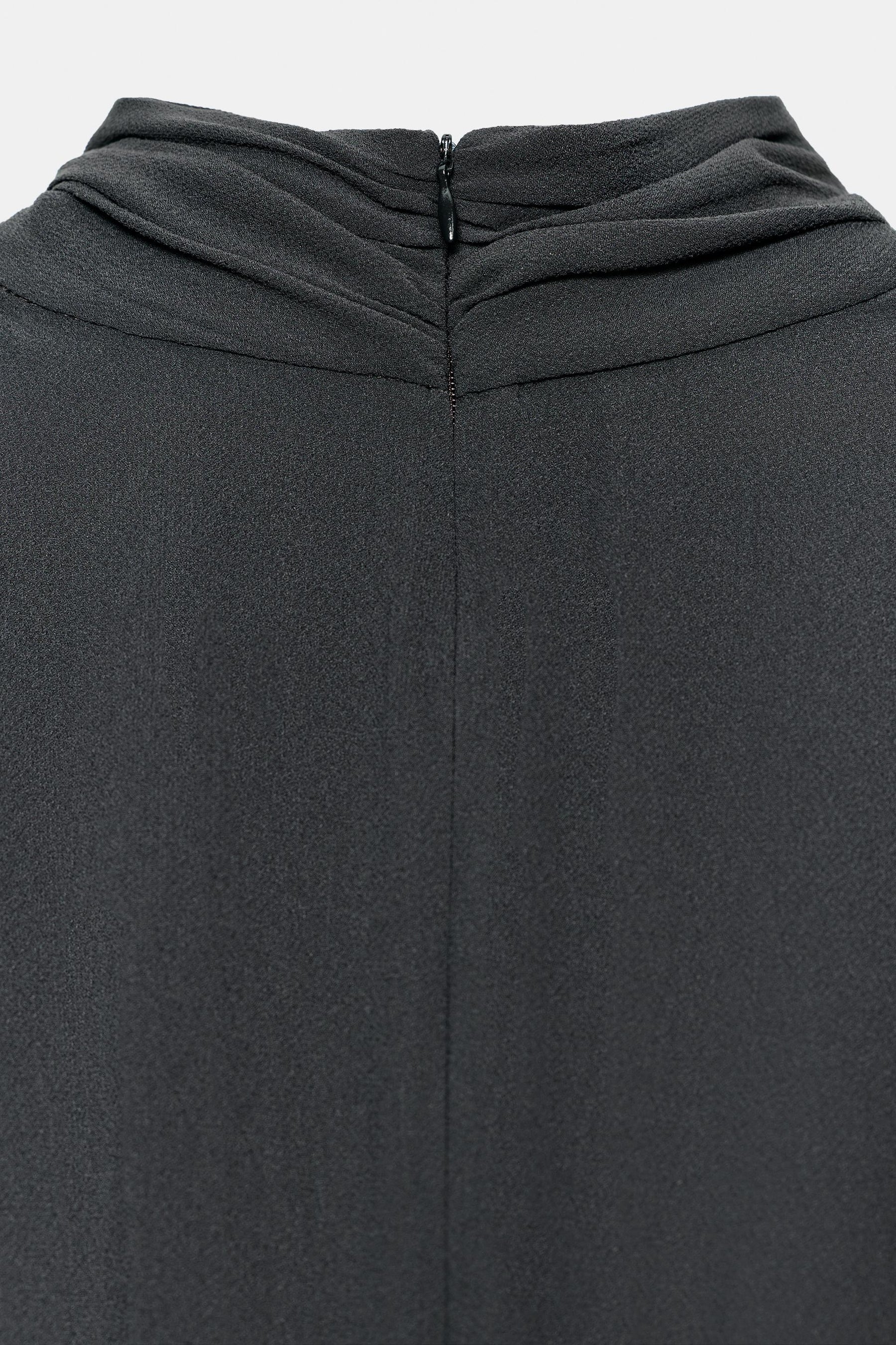 Velvet Ruffle Short Dress