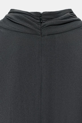 Velvet Ruffle Short Dress