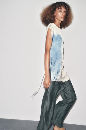 LINEN BLEND TROUSERS