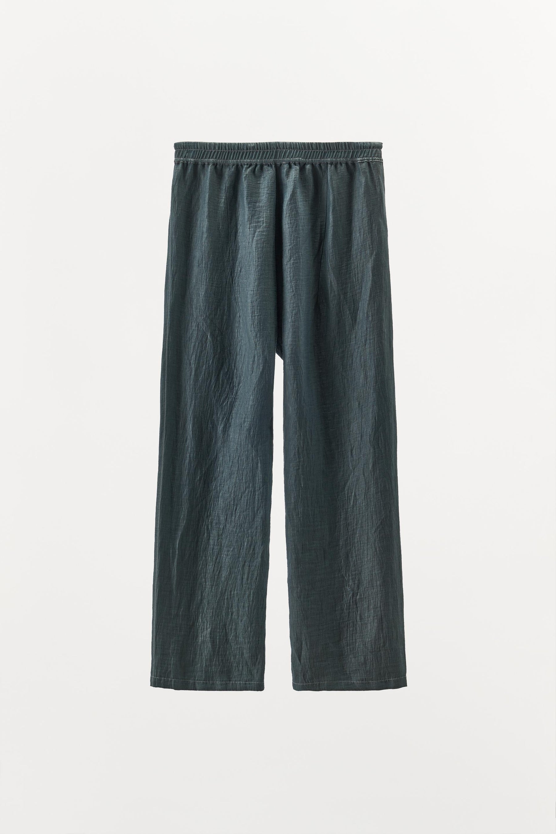 LINEN BLEND TROUSERS