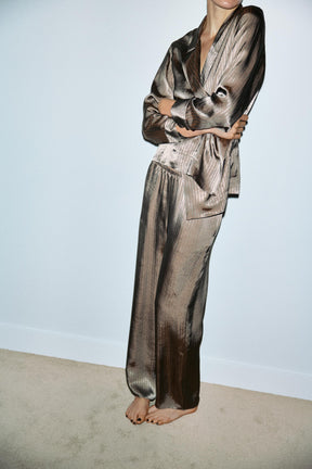 STRIPED PYJAMA BOTTOMS