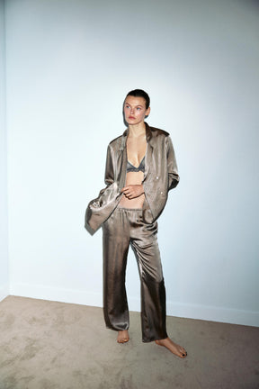 STRIPED PYJAMA BOTTOMS