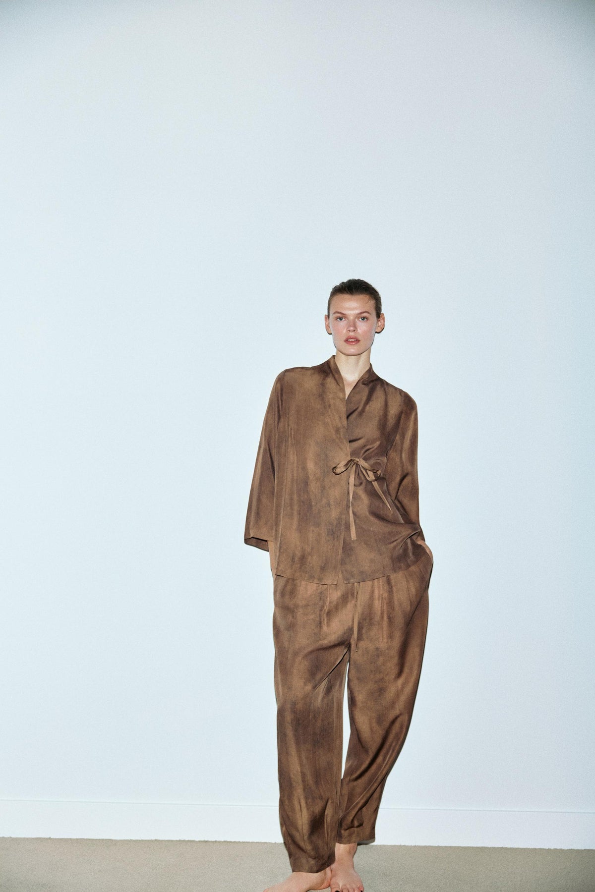 Printed Volume Trousers