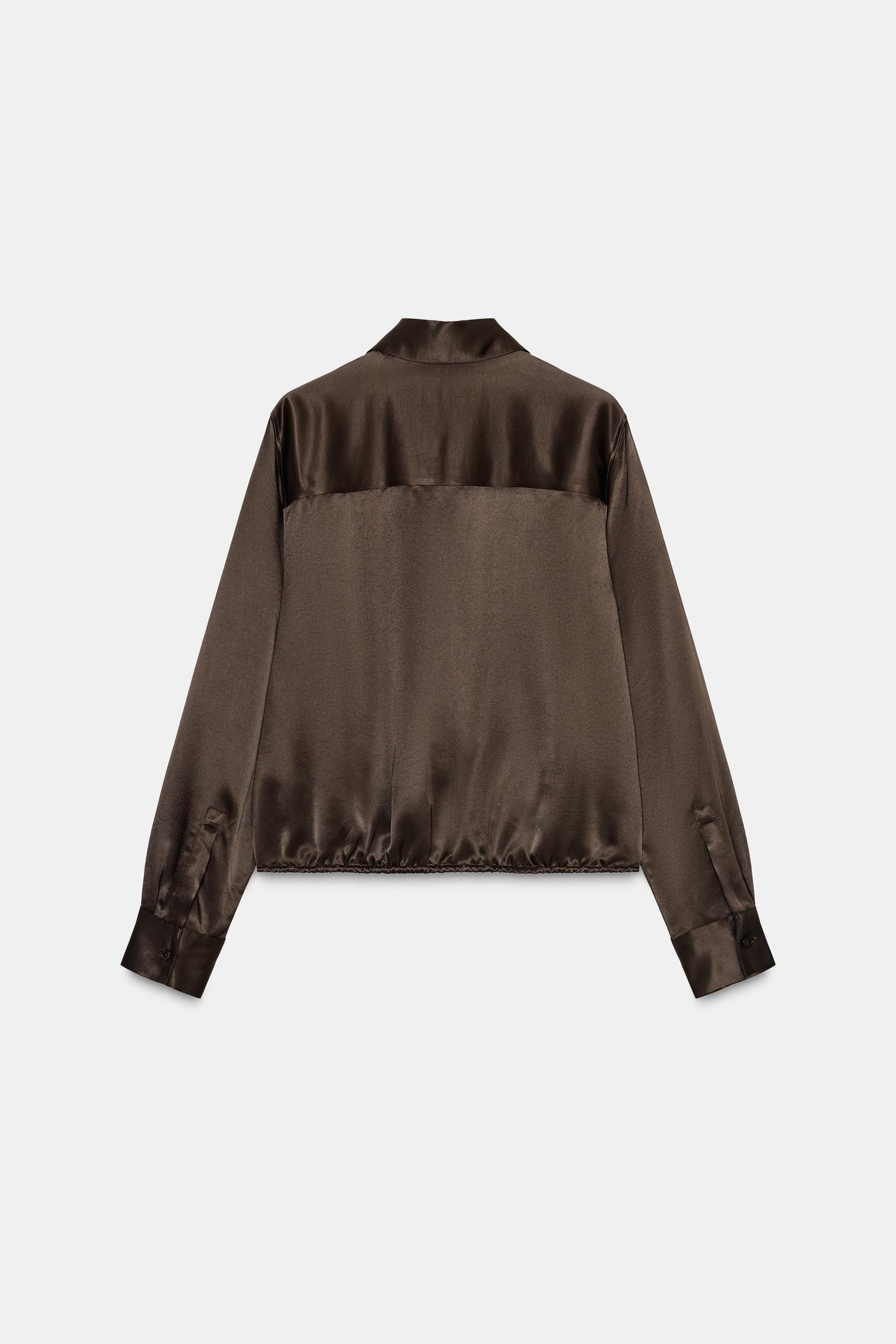 Satin Blouse with Ties