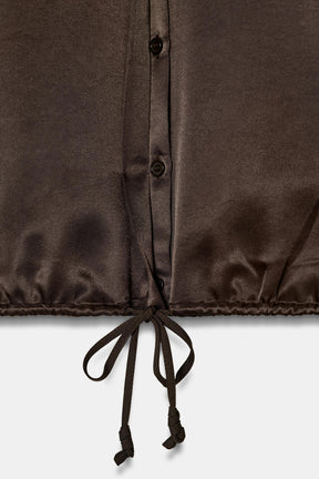 Satin Blouse with Ties