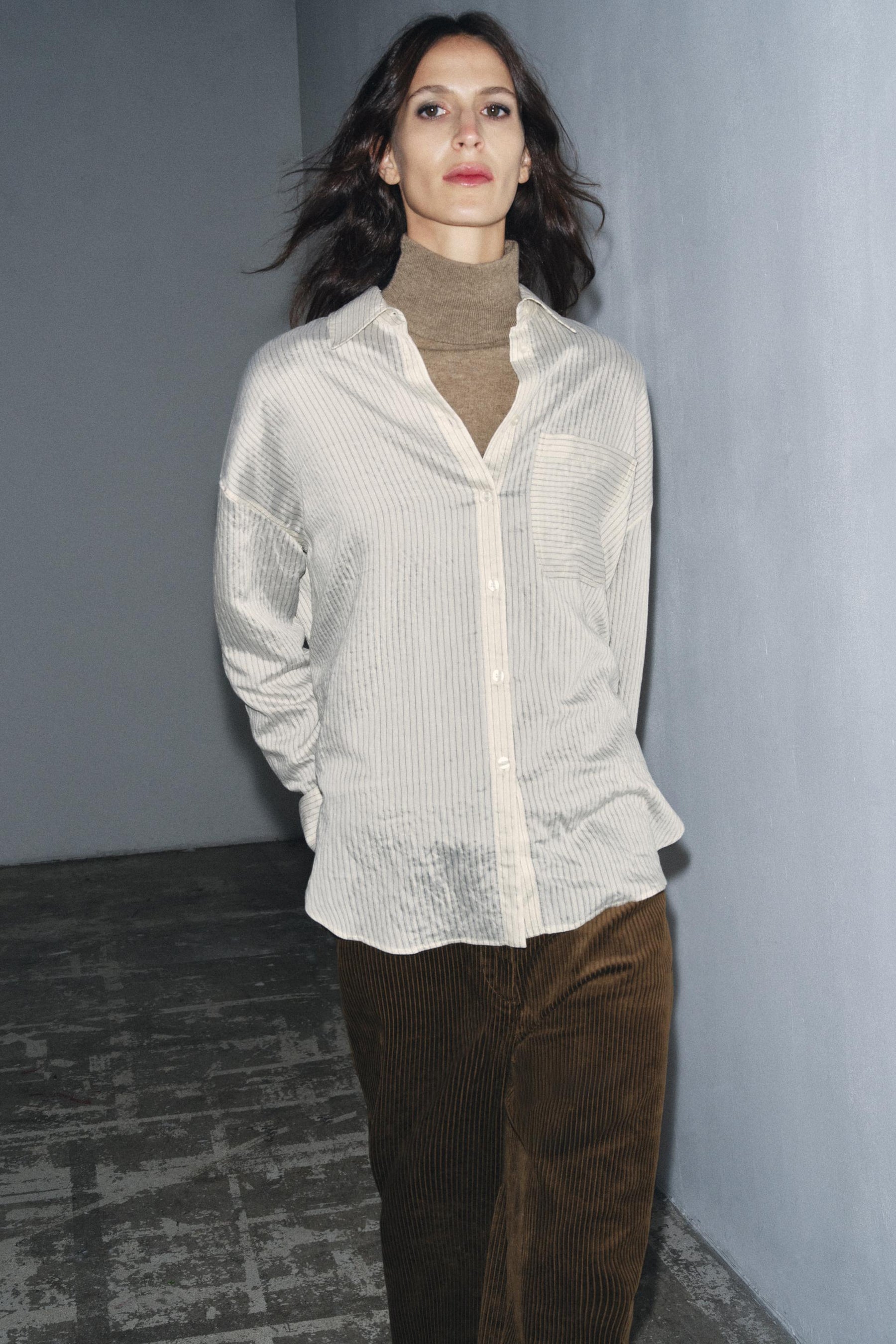 Striped Flowing Shirt