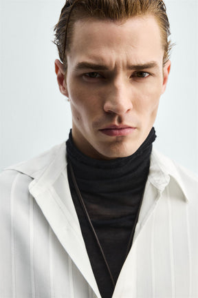 STRIPED FLOWING SHIRT - Image 5