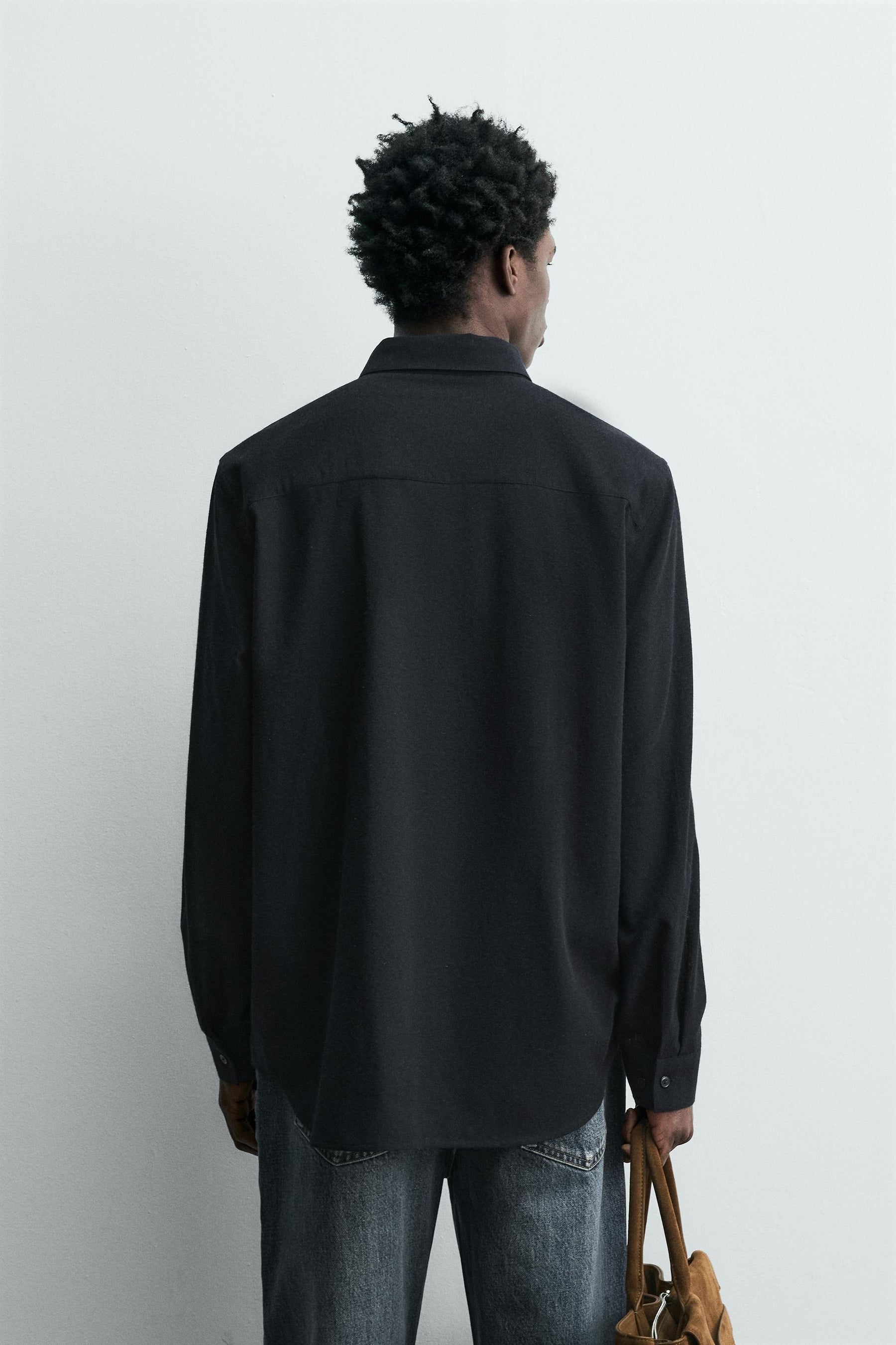 TEXTURED WOOL BLEND SHIRT - Image 3