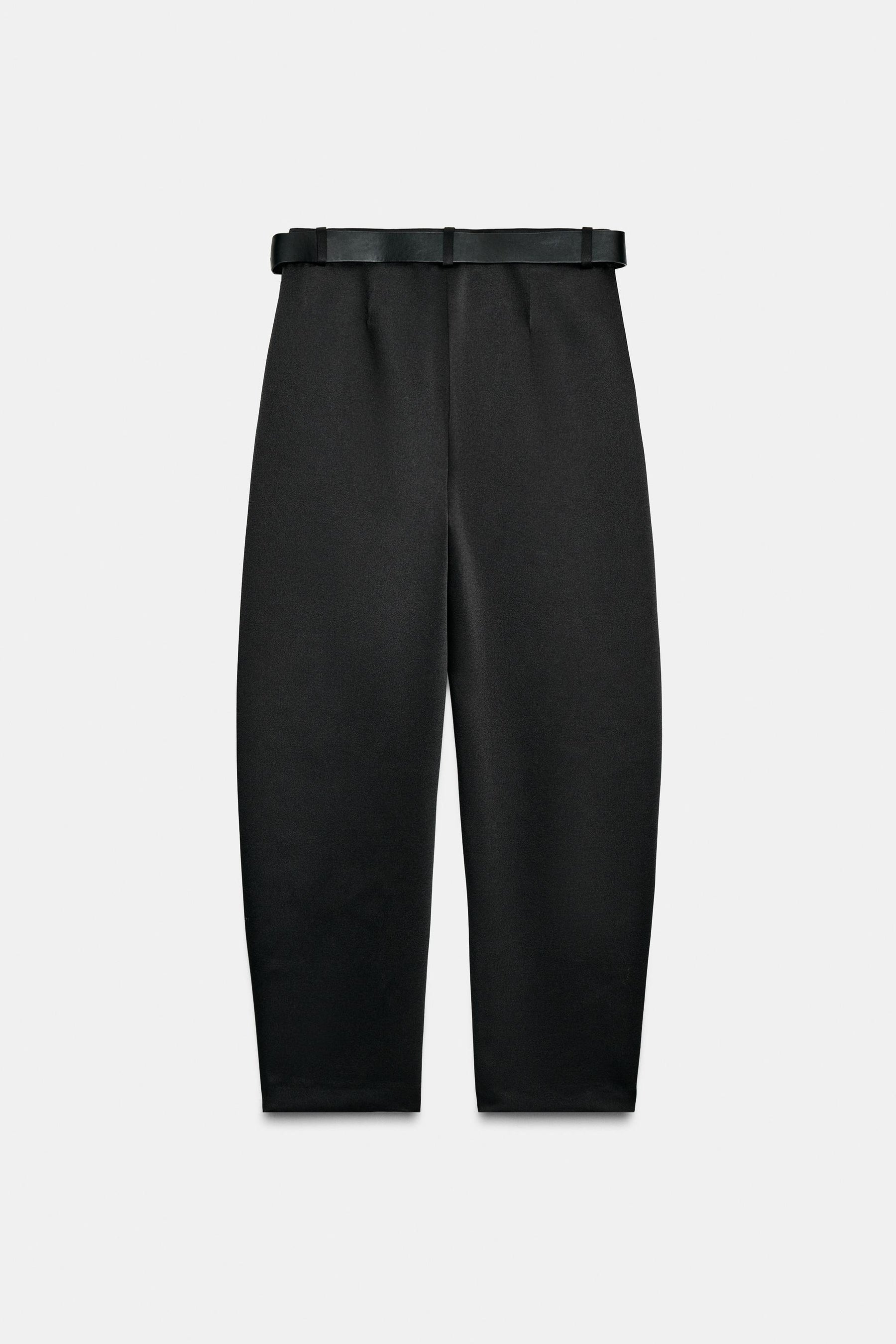 SATIN TROUSERS WITH BELT