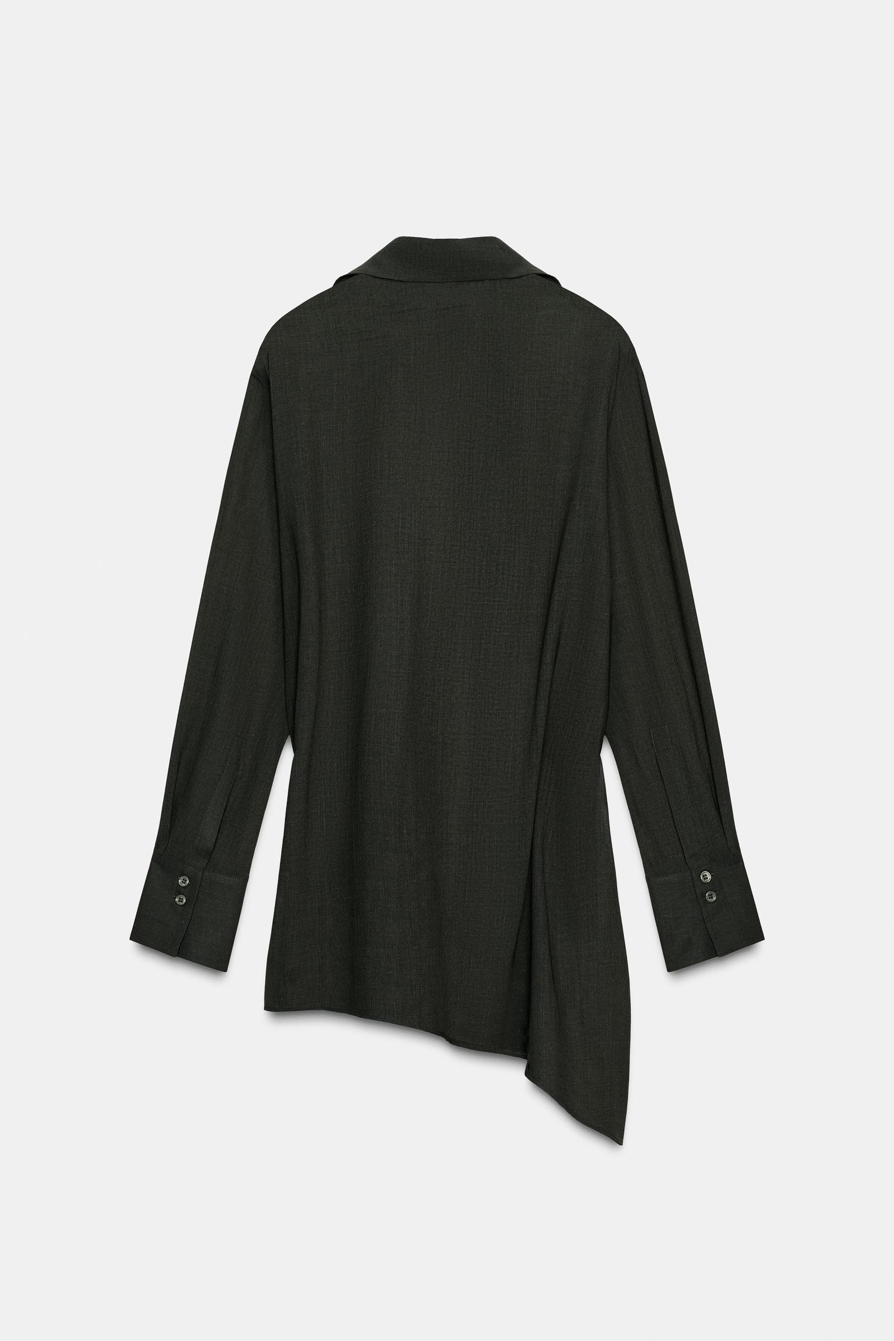 Asymmetric Wool Blend Top