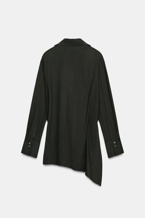 Asymmetric Wool Blend Top