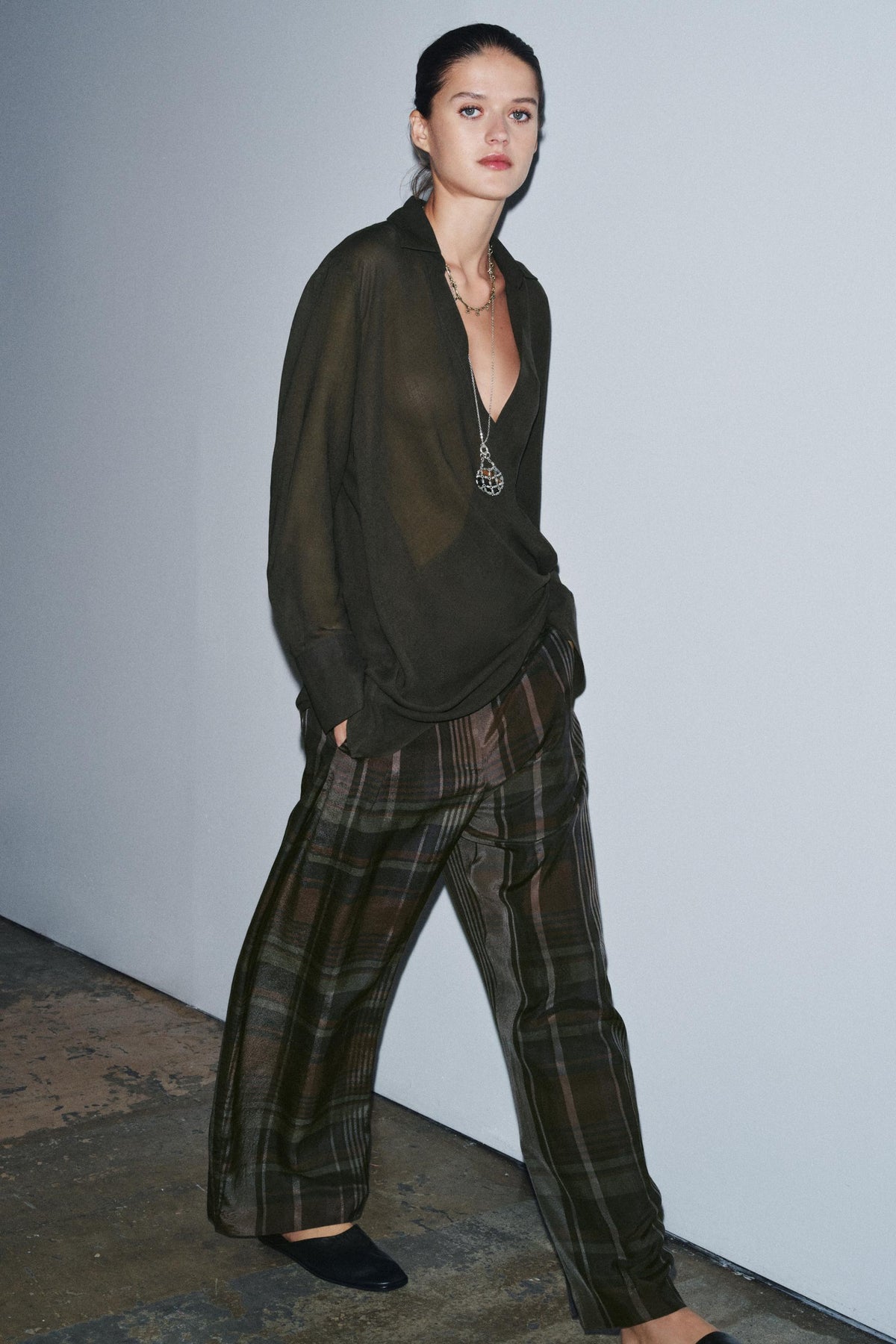 Asymmetric Wool Blend Top