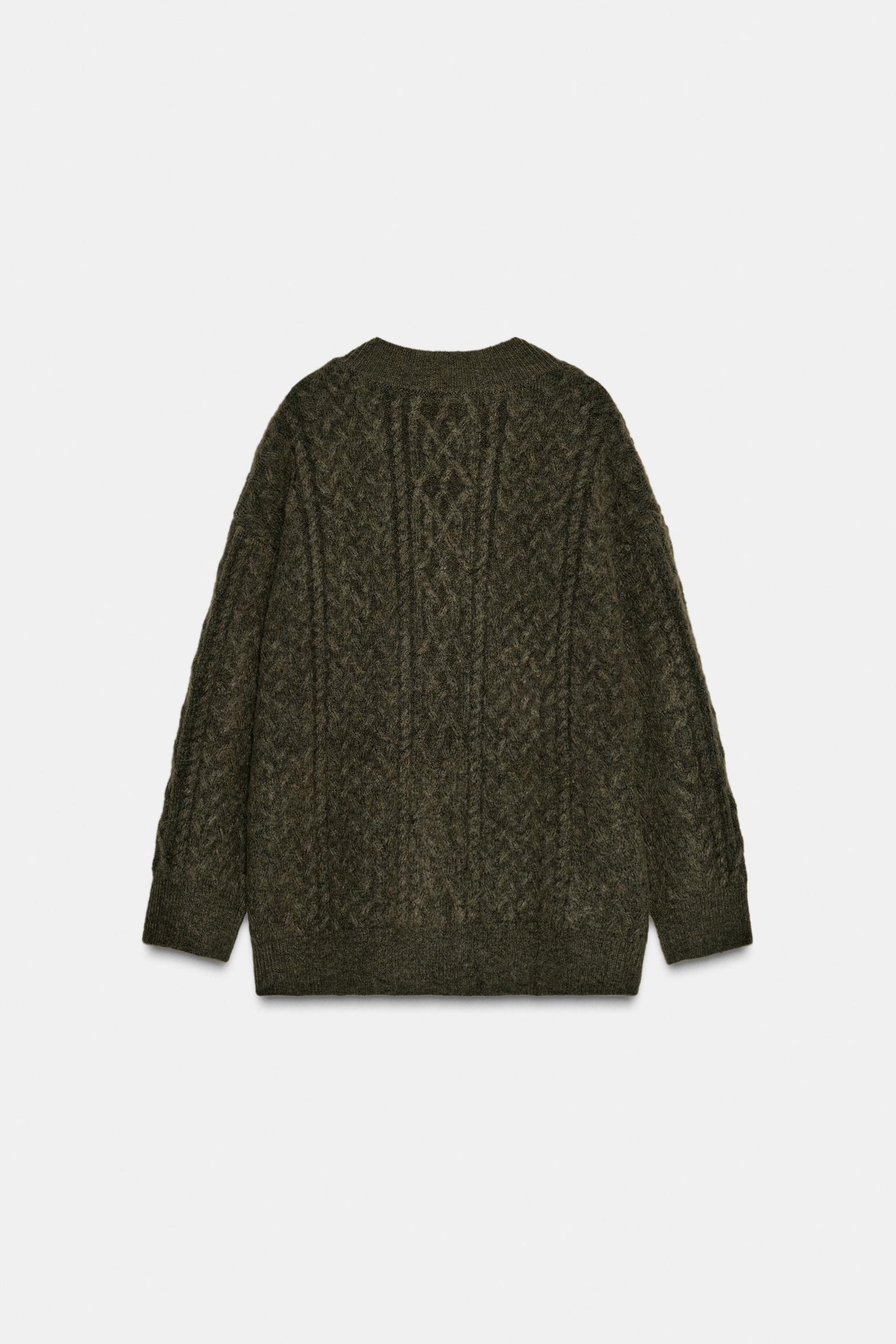 OVERSIZED CABLE KNIT JUMPER - Image 5