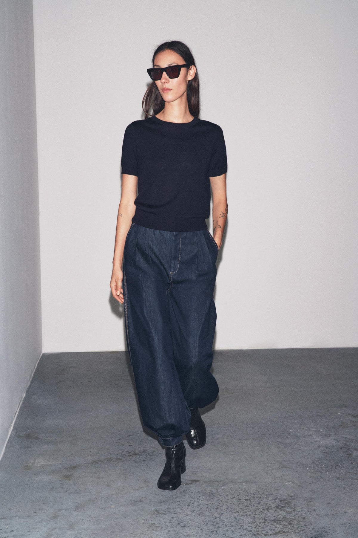 Wool Short Sleeve Jumper