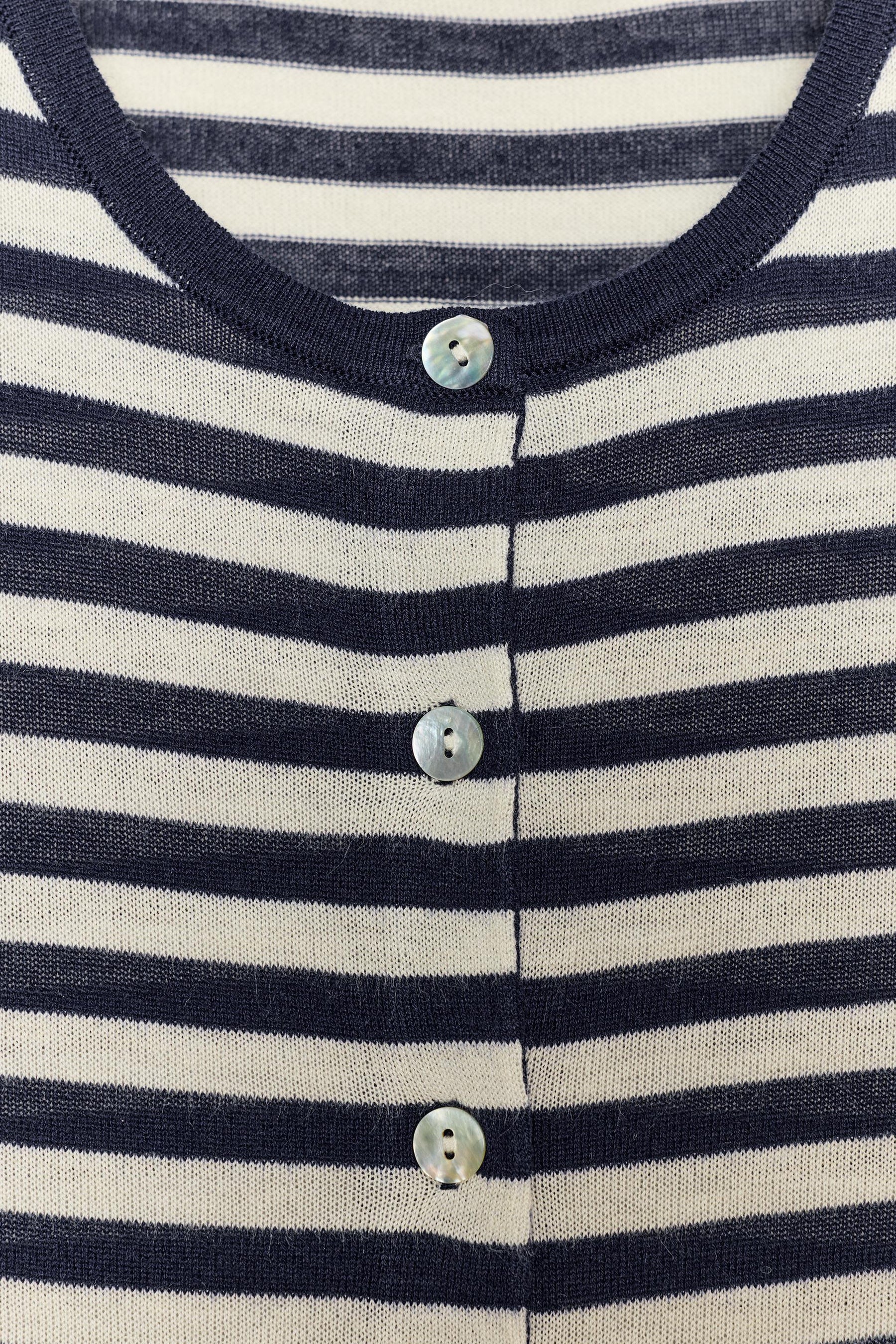 Striped Knit Cardigan