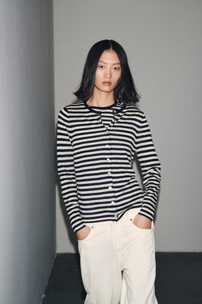 Striped Knit Cardigan