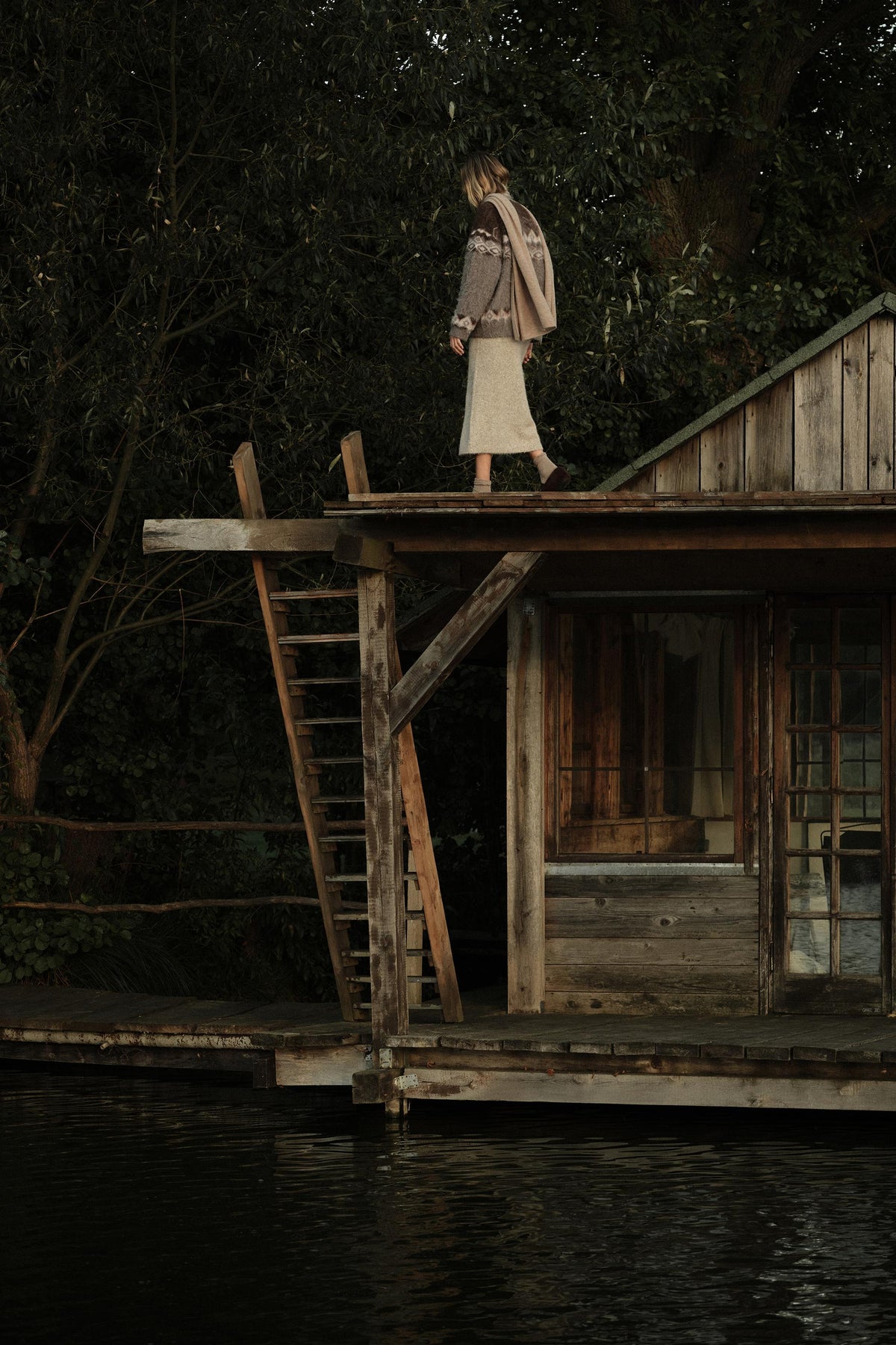 JACQUARD KNIT CARDIGAN