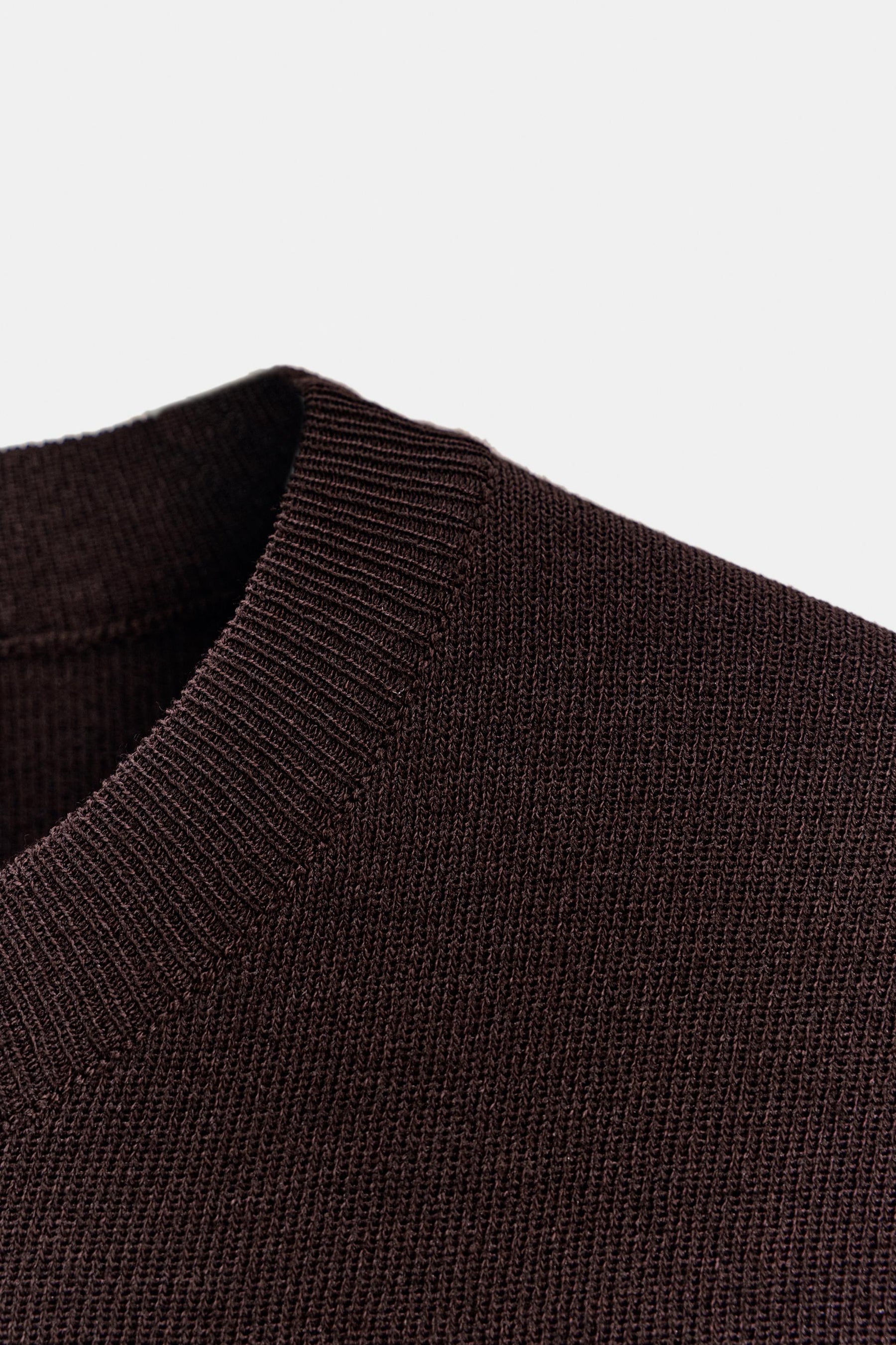 PLAIN KNIT SHORT SLEEVE TOP - Image 7