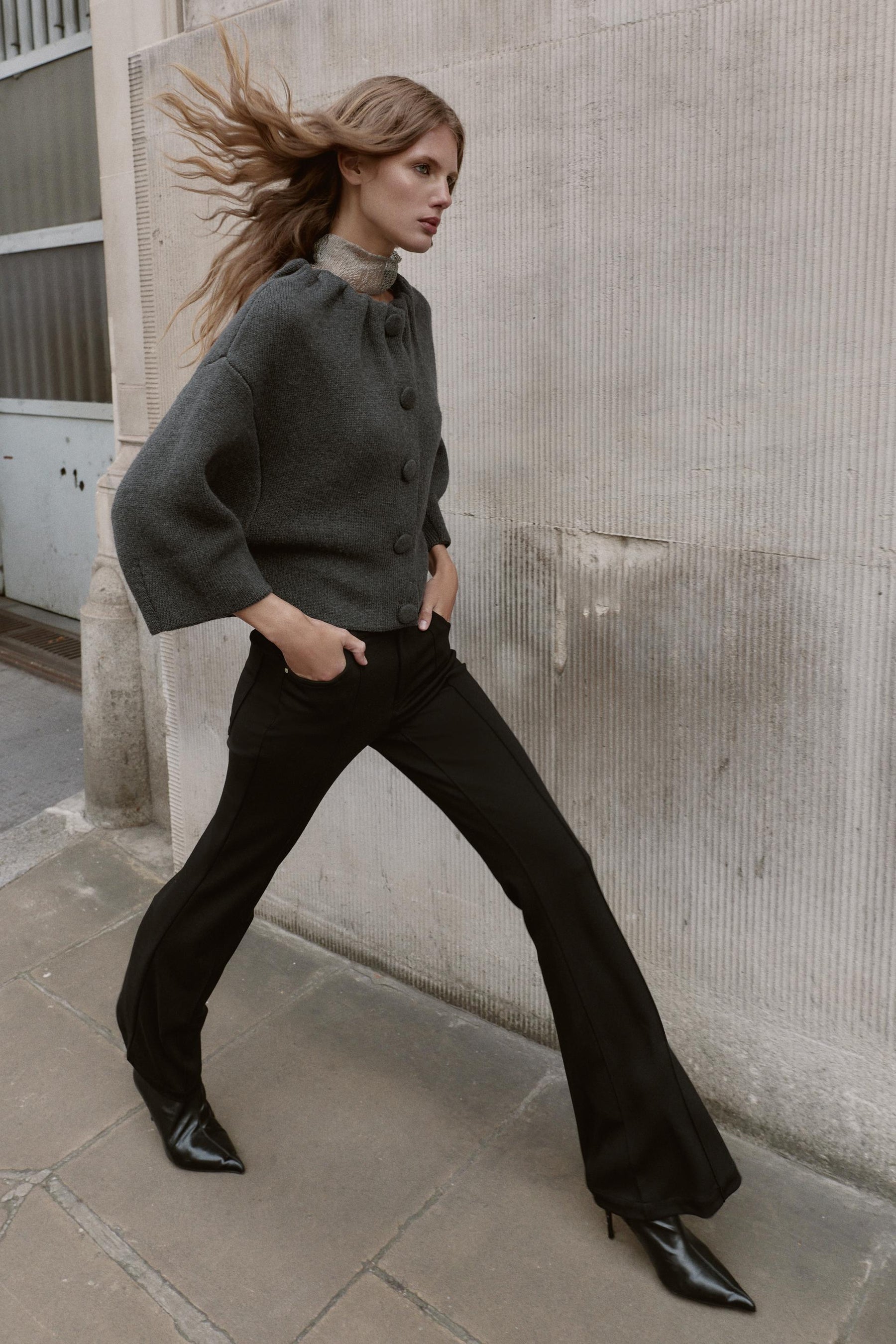 Wool Blend Bomber Jacket