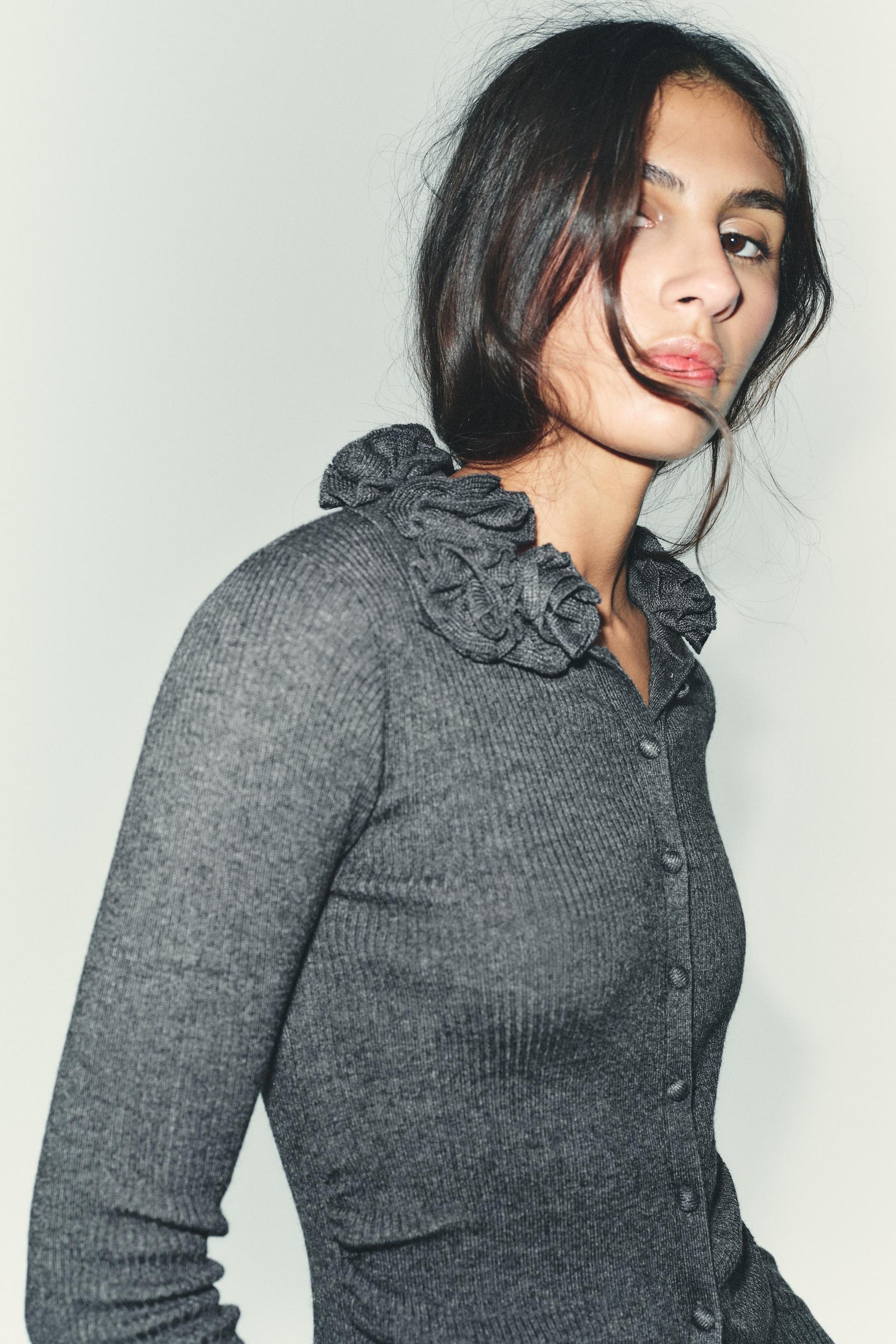 WOOL BLEND FLORAL CARDIGAN - Image 4