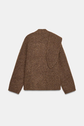 CARDIGAN WITH SCARF DETAIL - Image 6