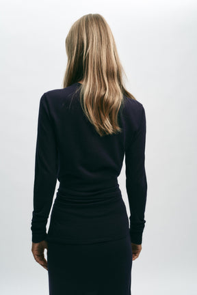 PLAIN KNIT JUMPER WITH KNOT - Image 5