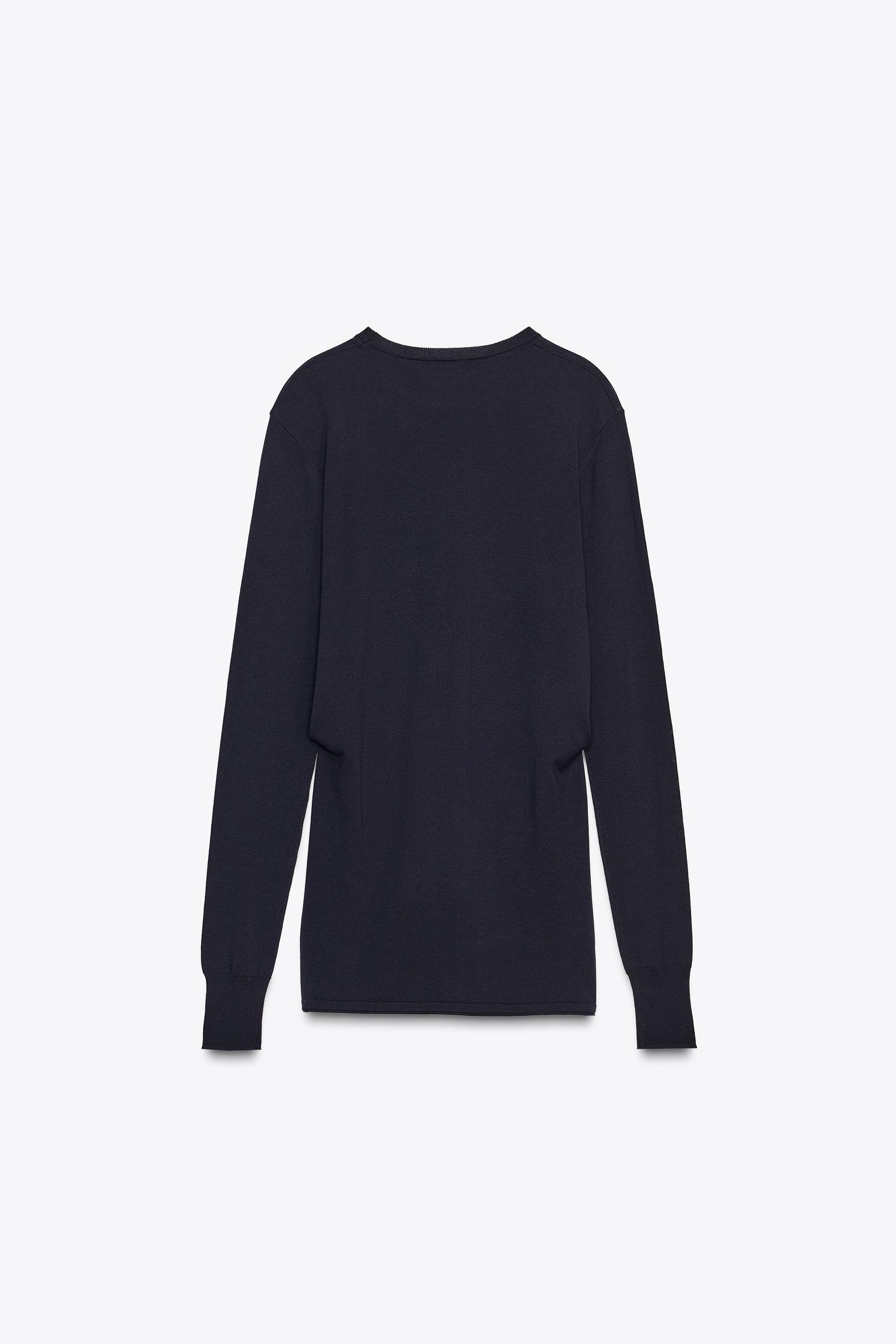 PLAIN KNIT JUMPER WITH KNOT - Image 6