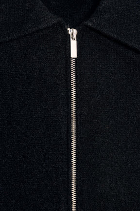 ZIP-UP KNIT BOMBER