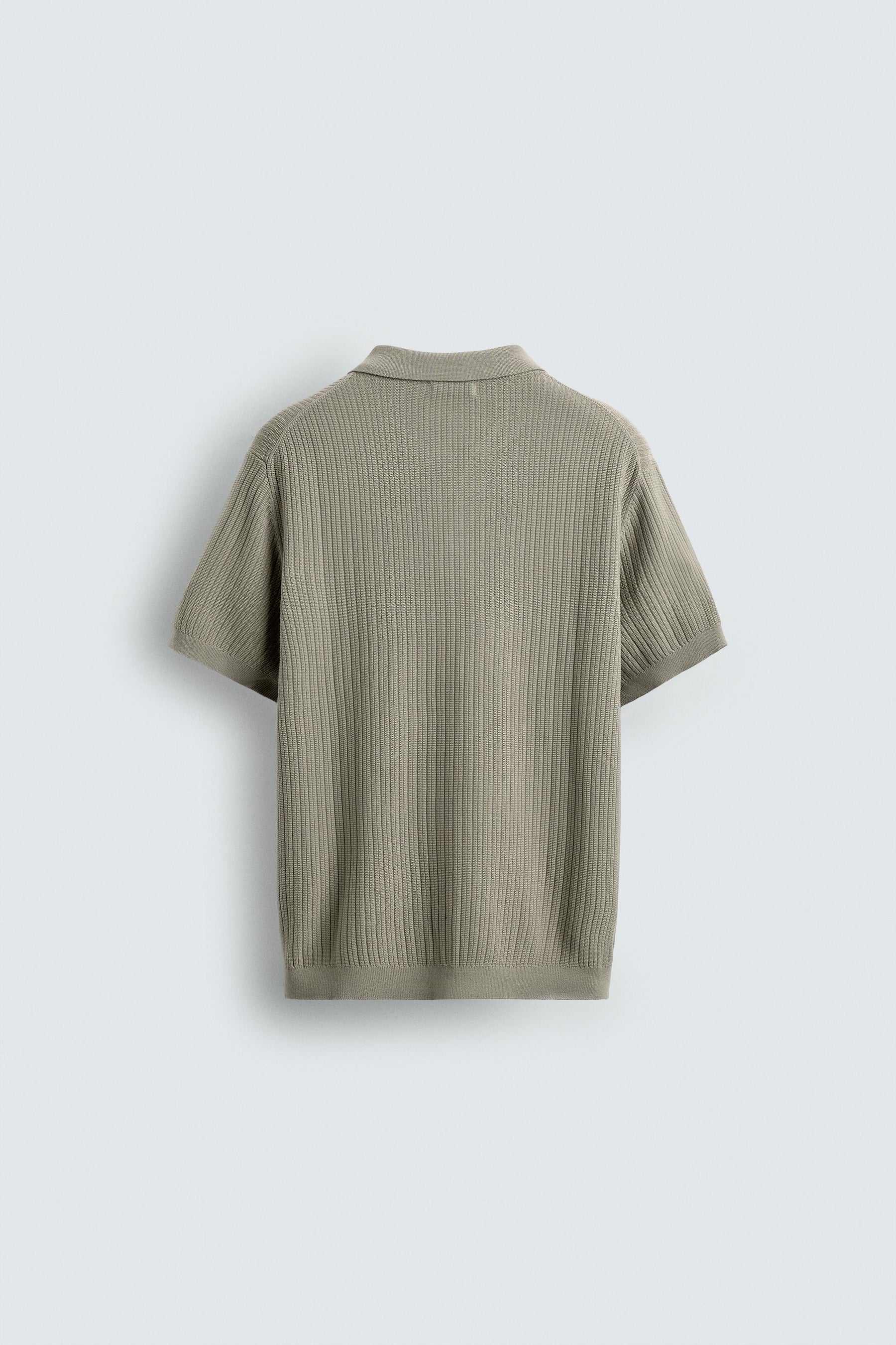 RIB KNIT POLO SHIRT - Image 6