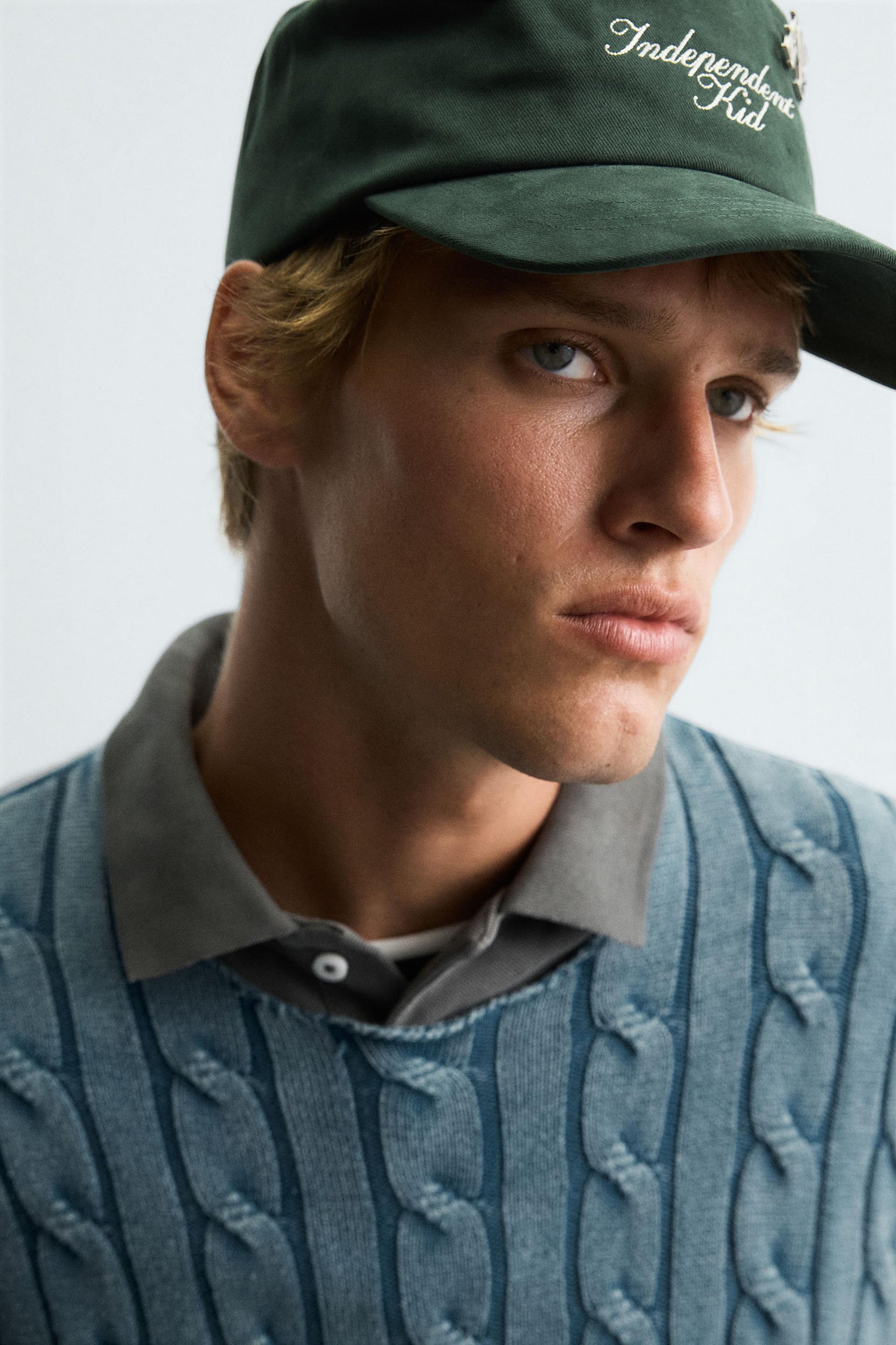 WASHED CABLE-KNIT SWEATER - Image 6