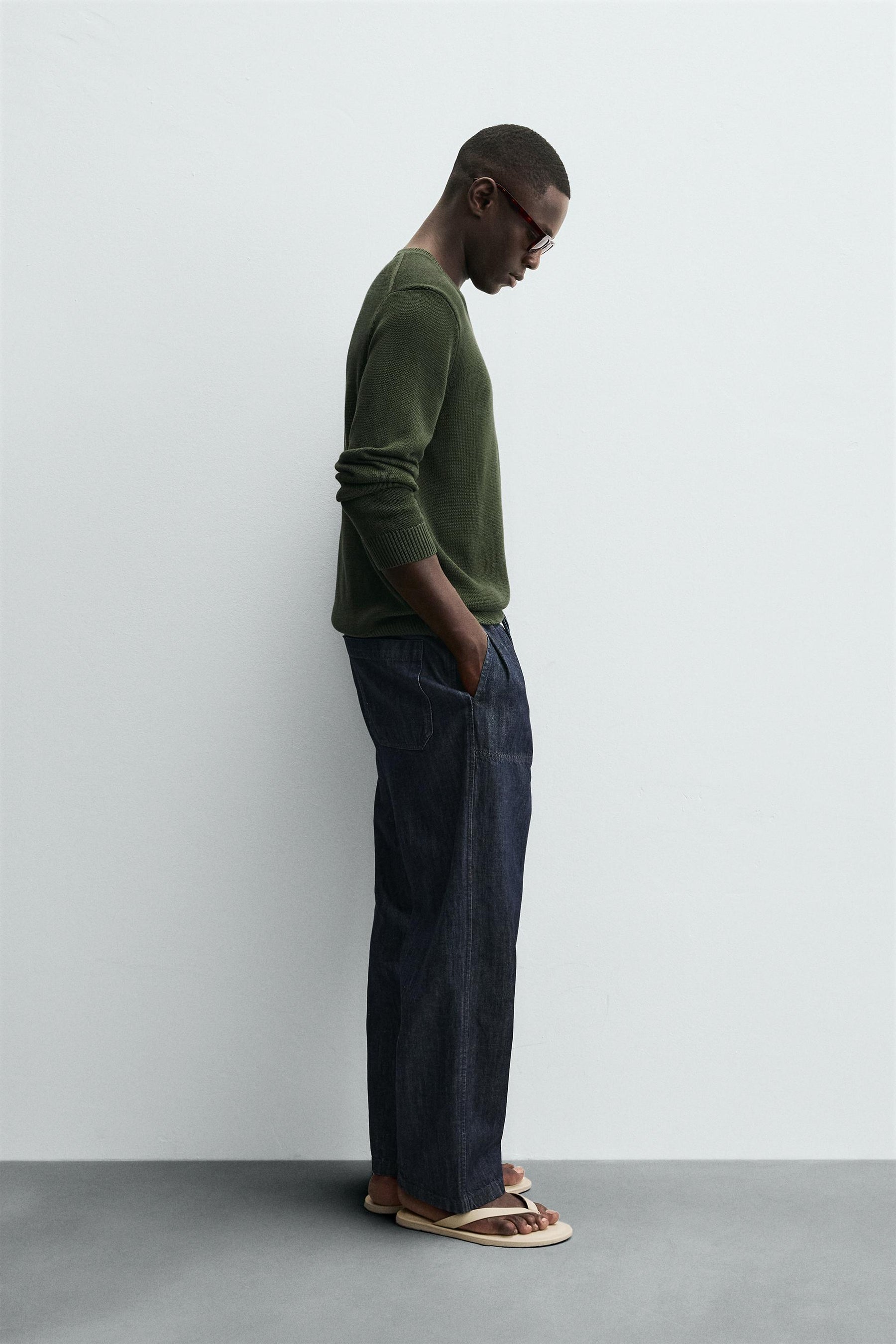 COTTON V-NECK SWEATER - Image 4