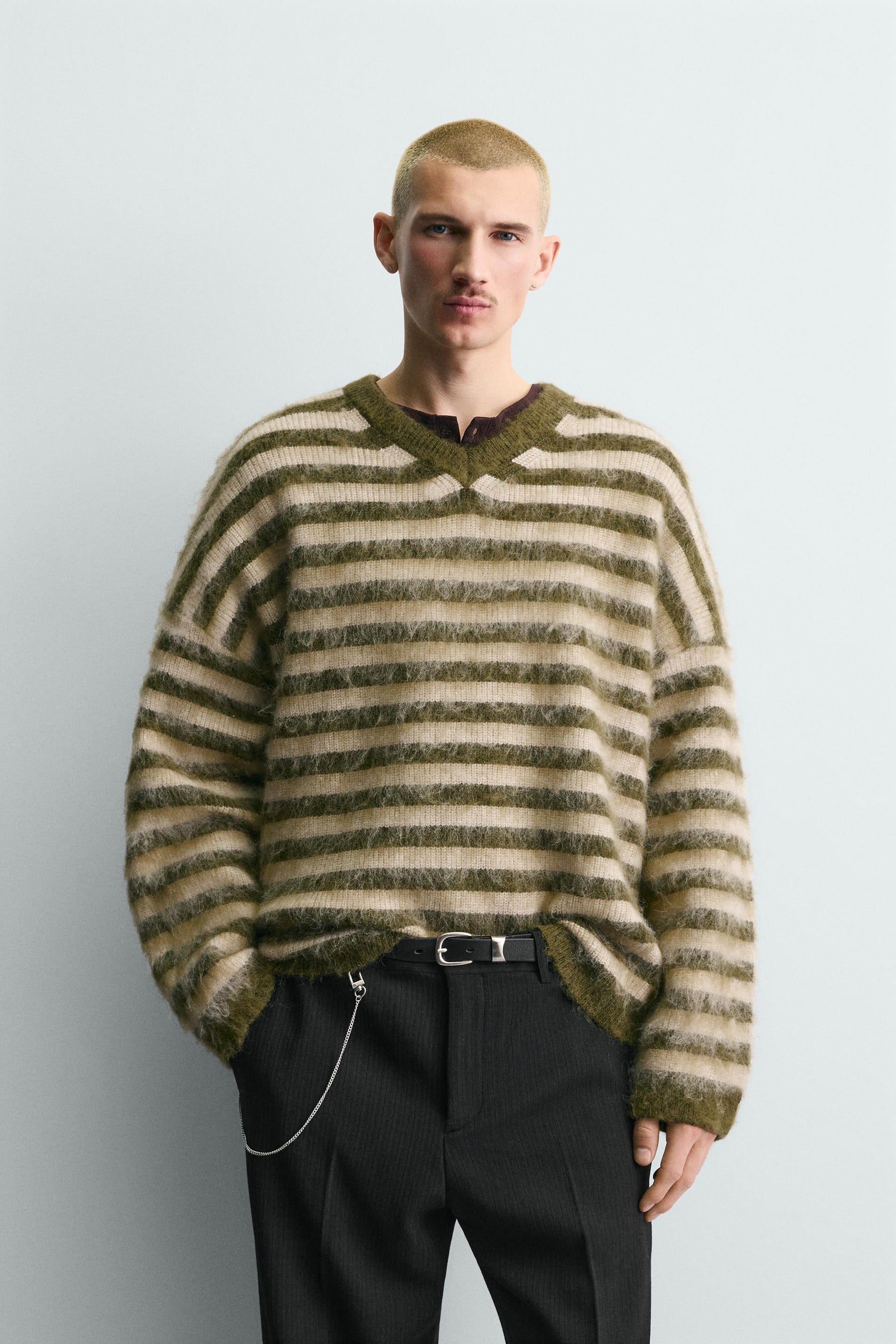 BRUSHED STRIPED JUMPER - Image 2