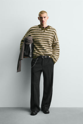 BRUSHED STRIPED JUMPER - Image 1