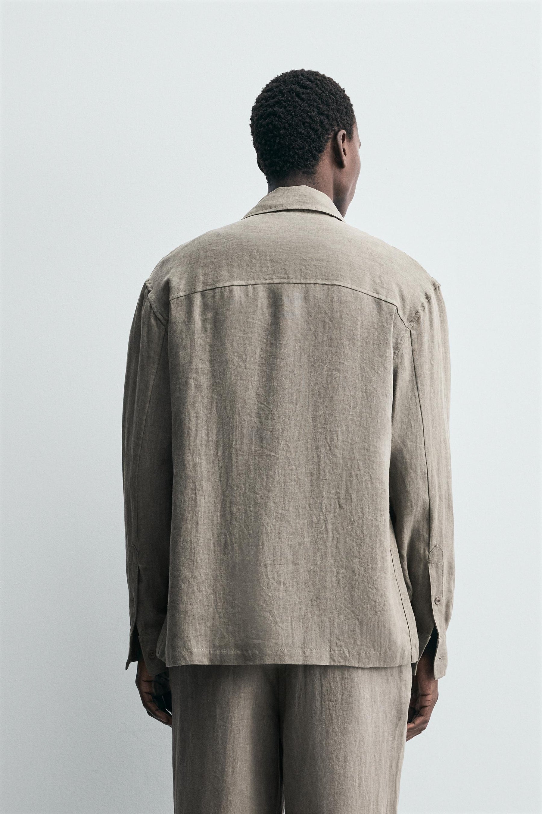 100% WASHED LINEN SHIRT - Image 3