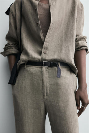 100% WASHED LINEN SHIRT - Image 6