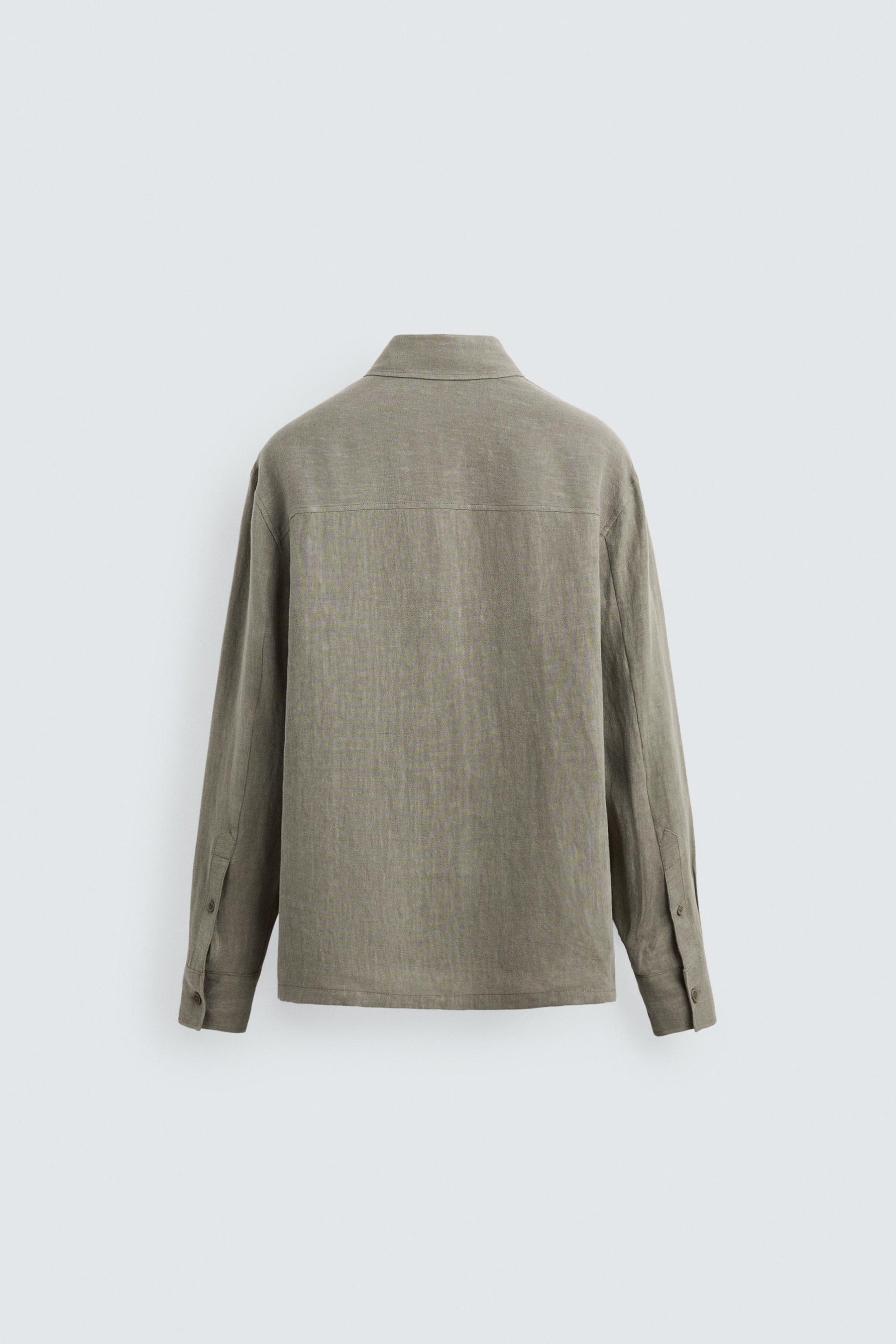 100% WASHED LINEN SHIRT - Image 9