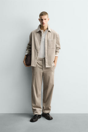 RELAXED FIT CORDUROY TROUSERS - Image 1