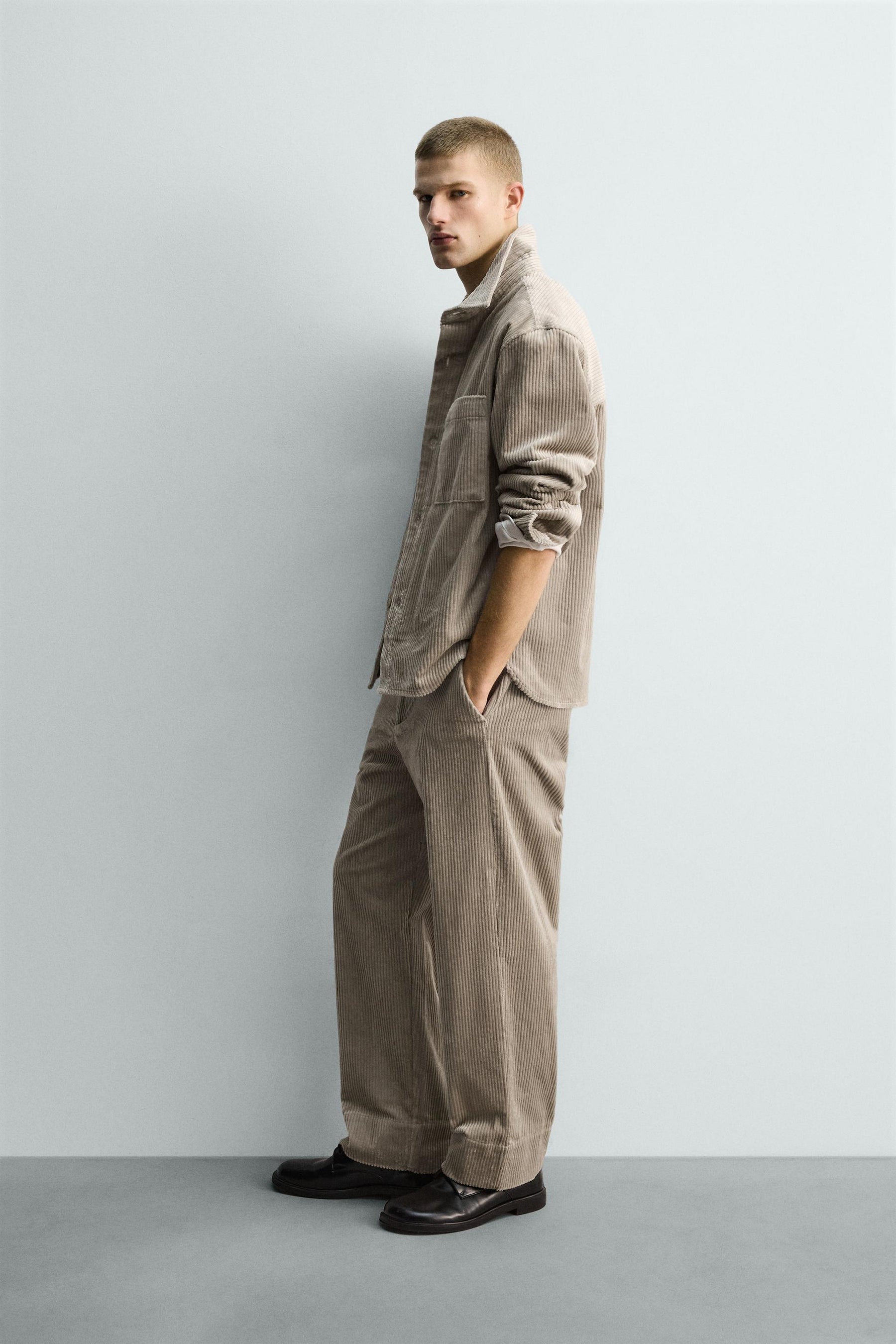 RELAXED FIT CORDUROY OVERSHIRT - Image 4